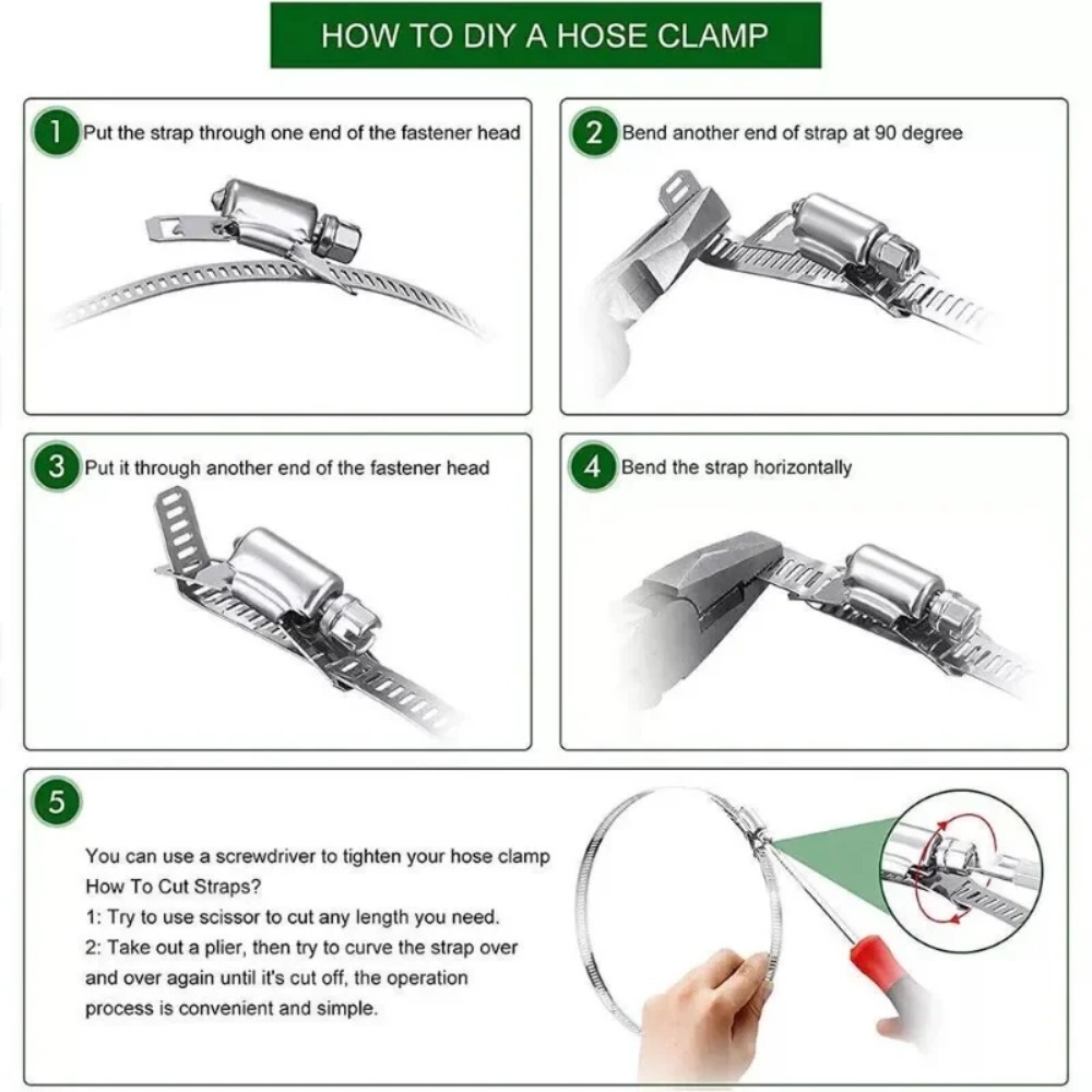 4M Hose Clamp Strap Screw Band - огляд і ціна Pipe Clamp Bar