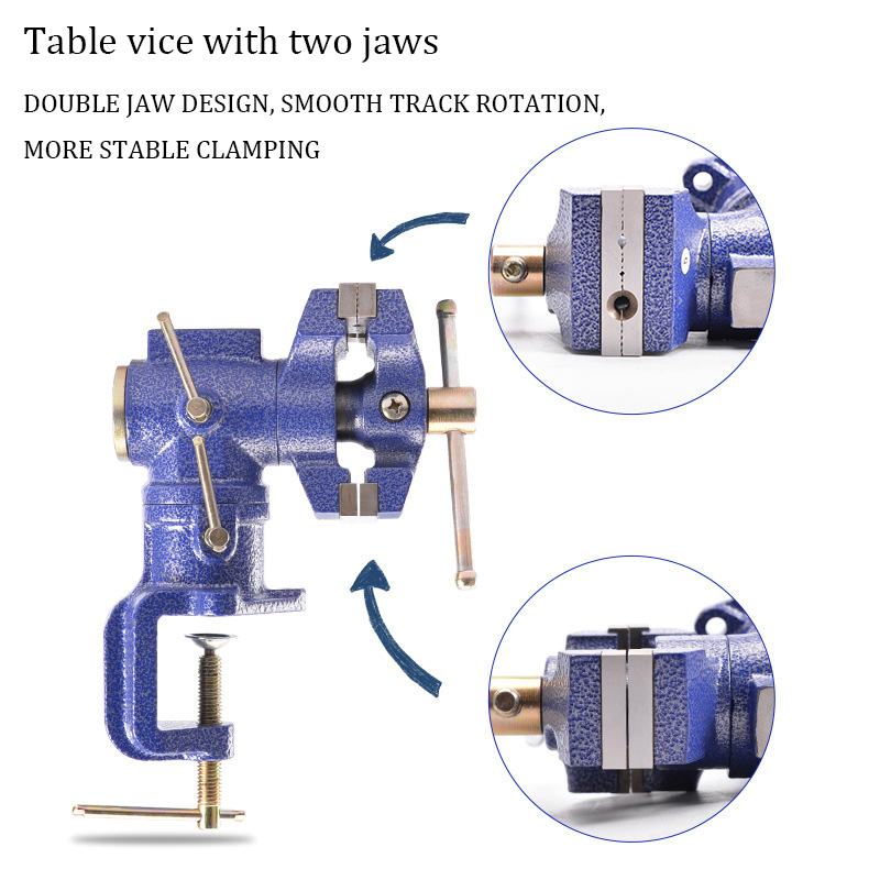 Double Jaw Table Vise Swivel B - огляд і ціна Bench Vise Swivel