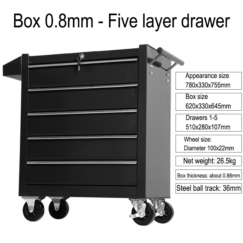 5 Drawer Storage Tool Box Trol - огляд і ціна Workshop Tools Car