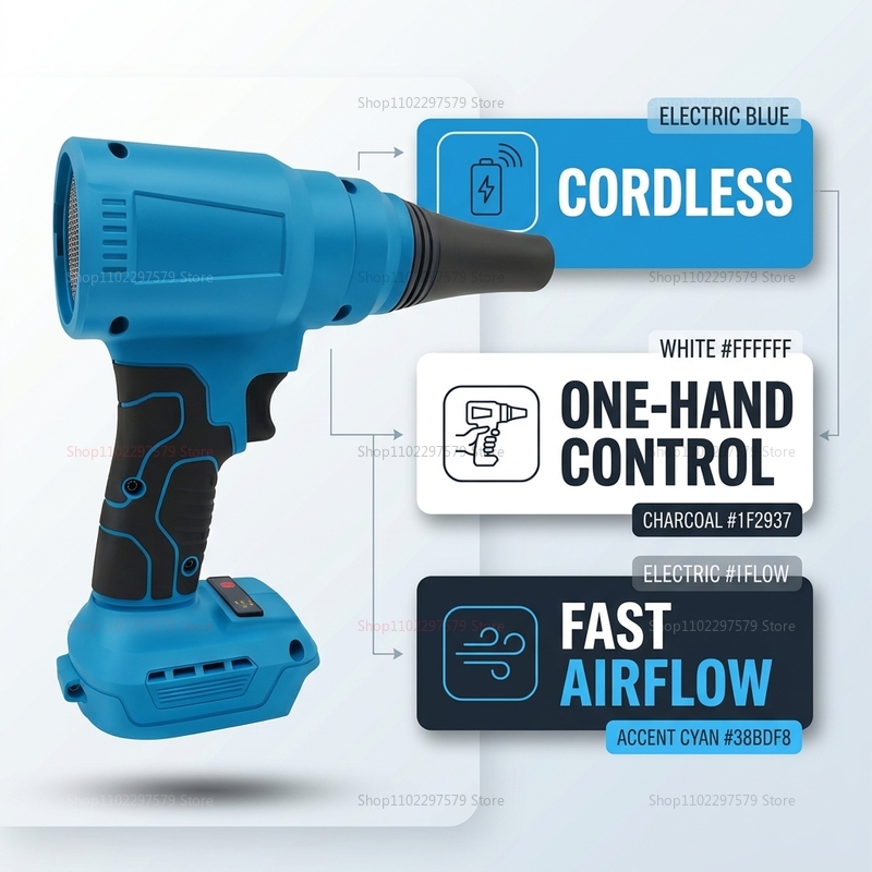 18V Brushless Cordless Air Dus - огляд і ціна Workshop Tools Car