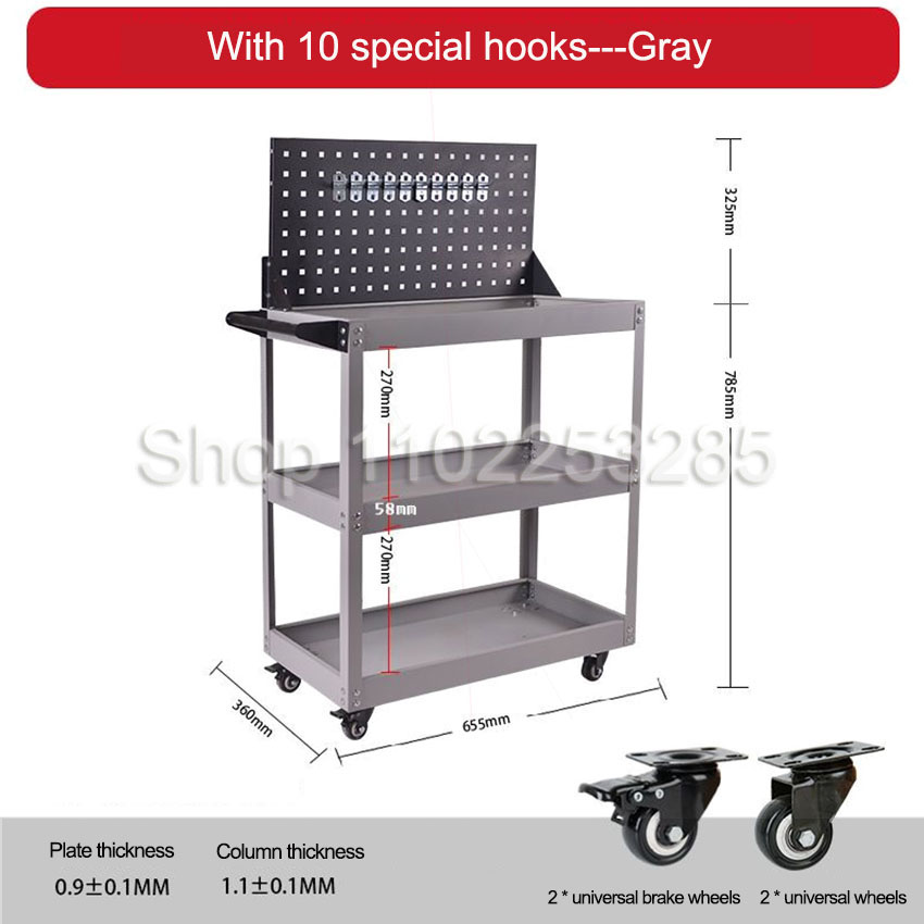 Tool Carts 3-layer Mobile Tool - огляд і ціна Workshop Tools Car
